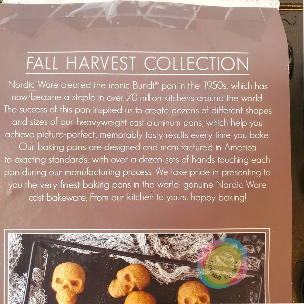 Nordic Ware Skull Bites Cakelet Pan Halloween NWT - Picture 16 of 16